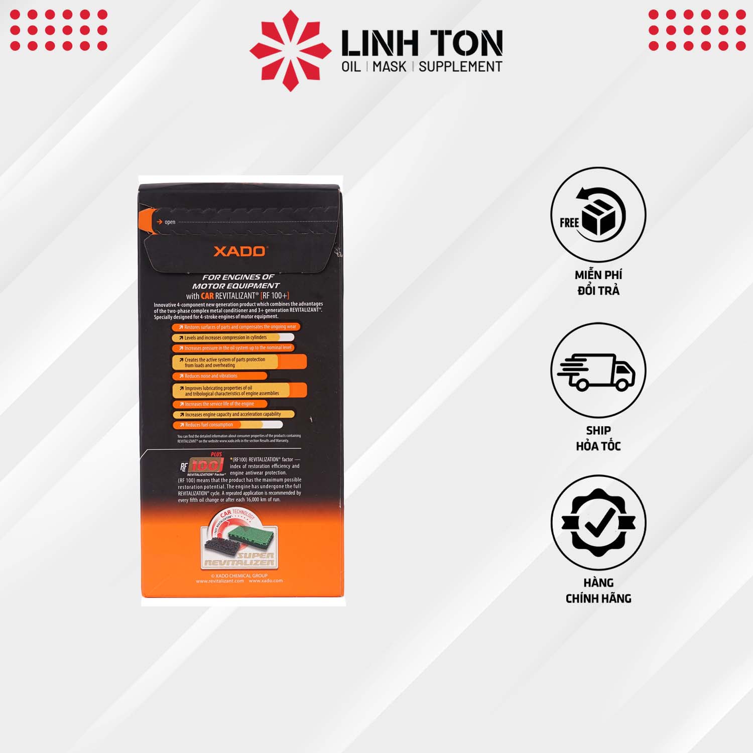 Phụ gia phục hồi động cơ xe tay ga Xado Atomic Conditioner MaxiMum 90ml công nghệ Nano