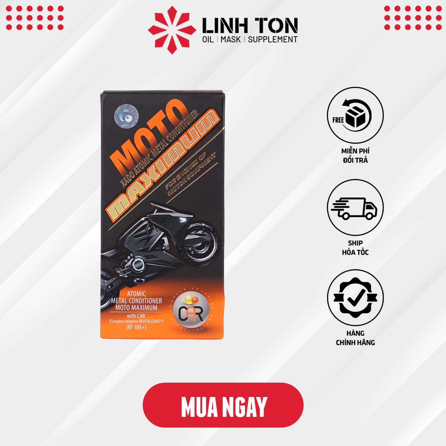 Phụ gia phục hồi động cơ xe tay ga Xado Atomic Conditioner MaxiMum 90ml công nghệ Nano