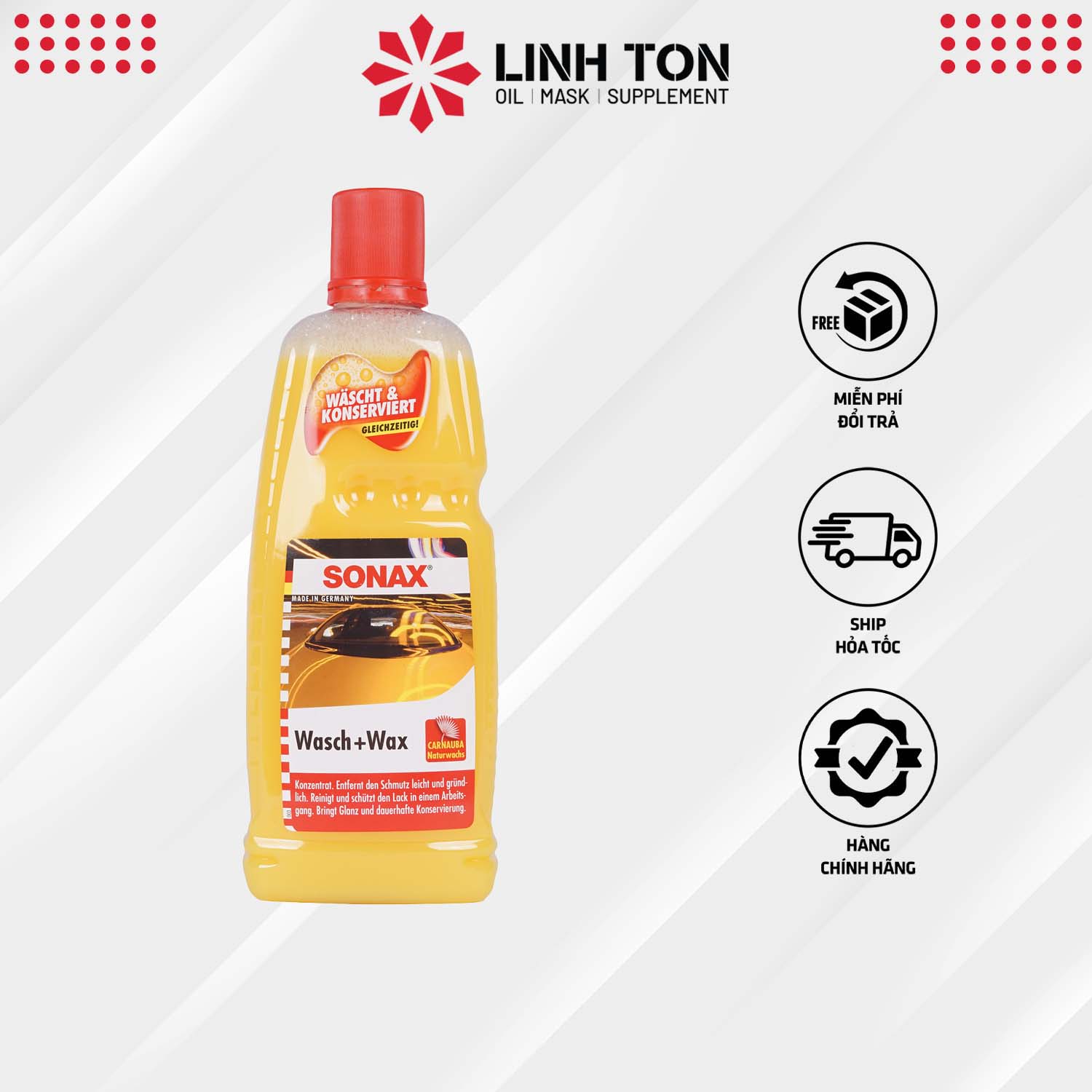 Nước rửa xe và phủ bóng sơn - SONAX wasch & wax