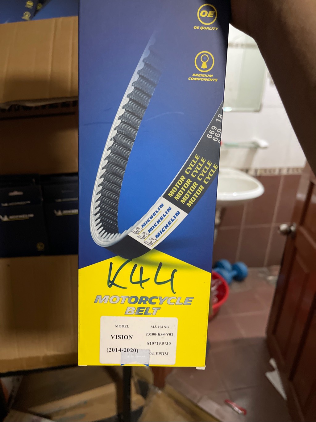 Dây curoa xe máy Michelin cho dòng xe Vision 2014-2020 K44