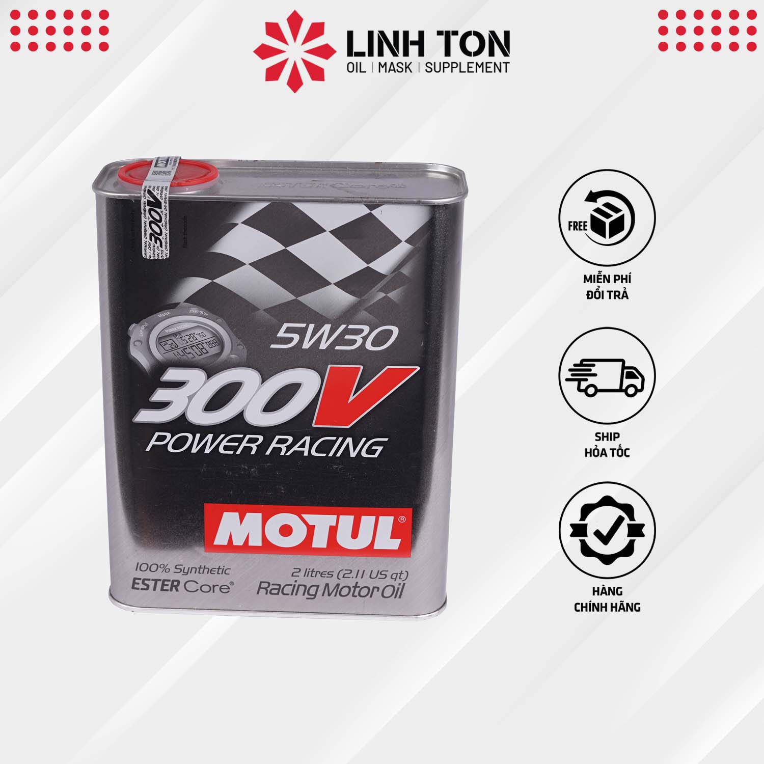 Dầu Nhớt Motul 300v Power Racing 5w30 2L Nhập Khẩu Pháp