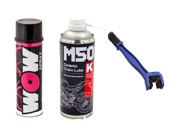 Combo vệ sinh, bảo dưỡng sên Wow Lube 71, Voltronic M50 Ceramic Không Văng + Bàn Chải