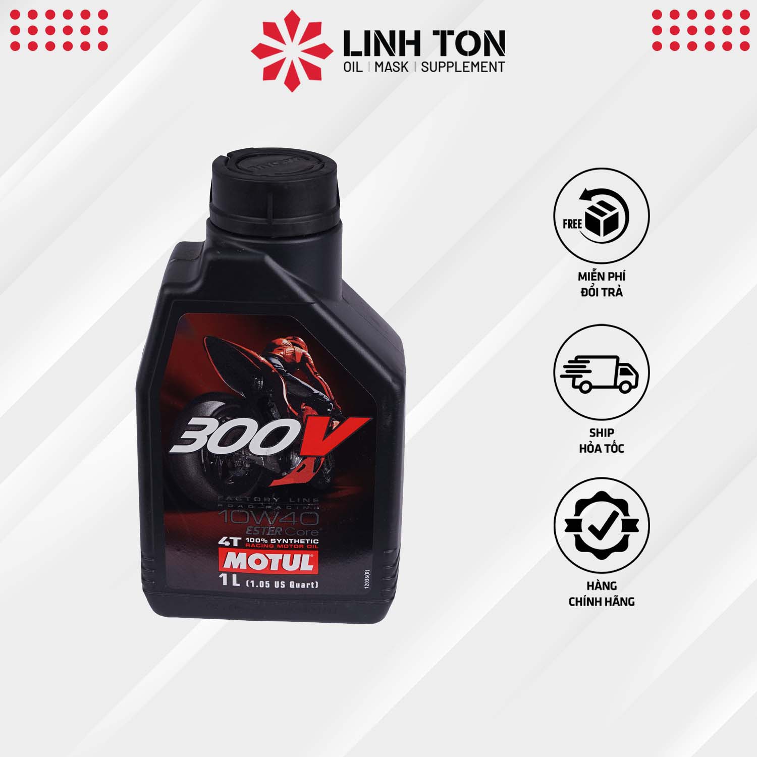 Nhớt Motul 300V Factory Line 10W40 1L Nhập Khẩu Pháp