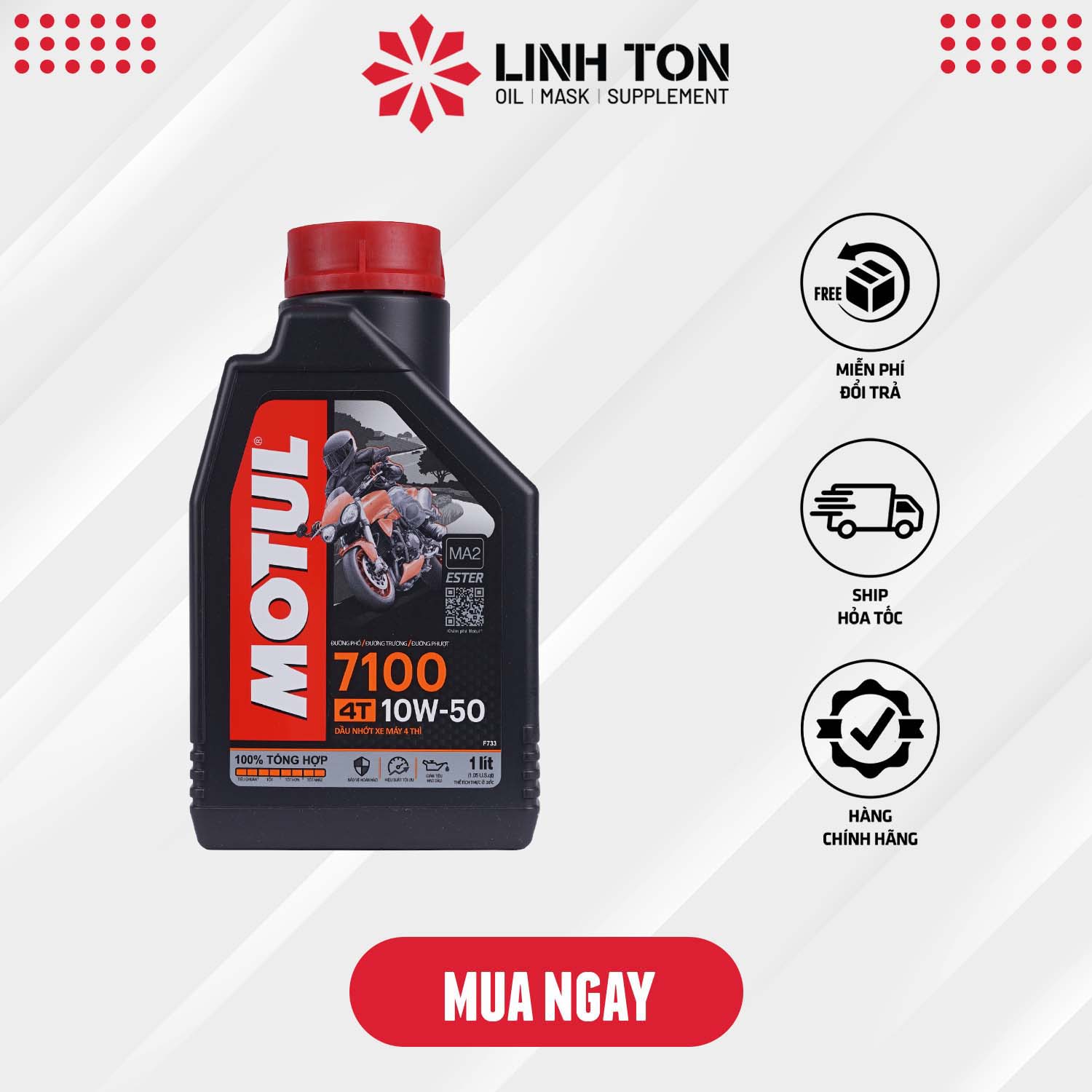 Nhớt Motul 7100 10w50 1L