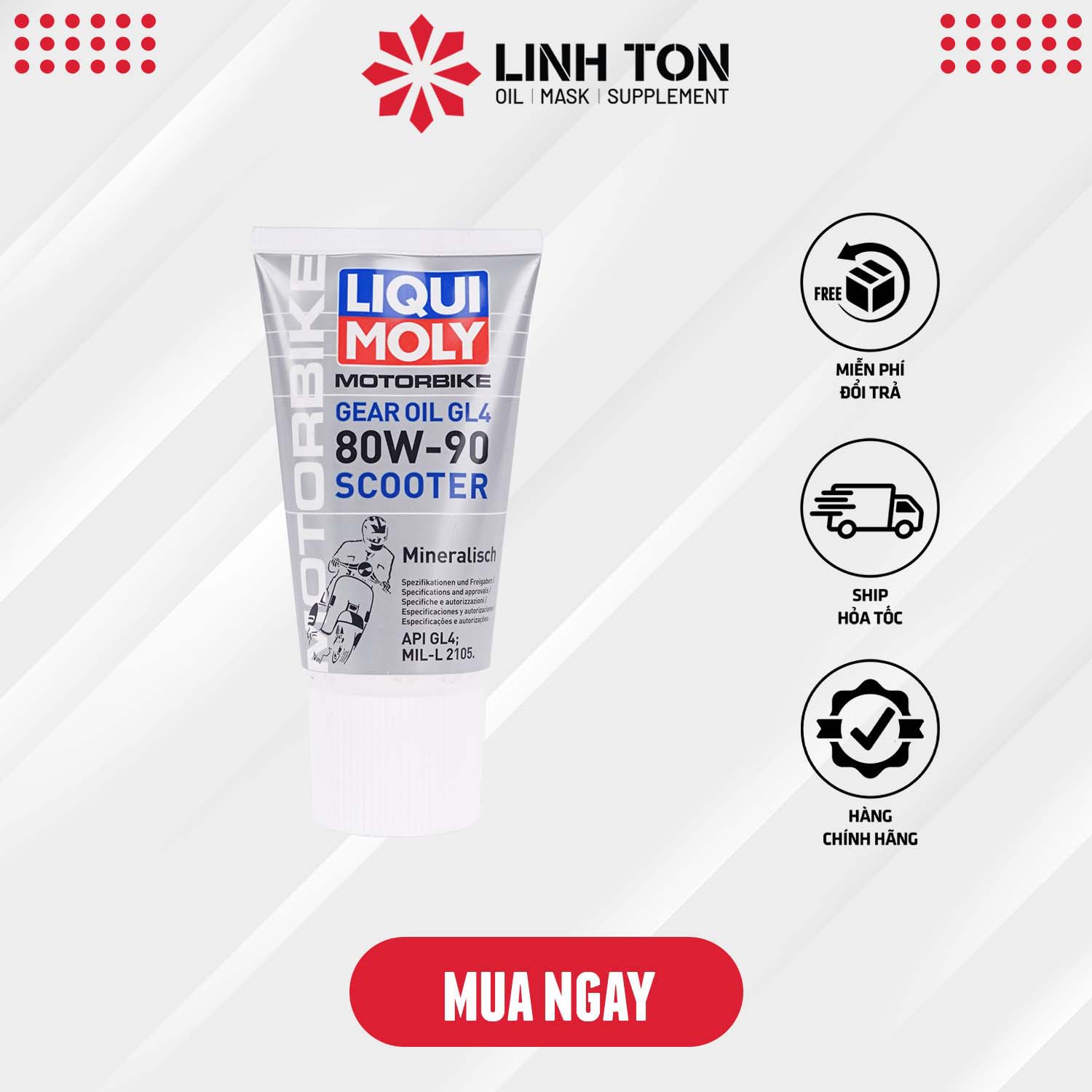 Nhớt lap Liqui Moly 80w90 150ml cho hộp số nhập khẩu Đức