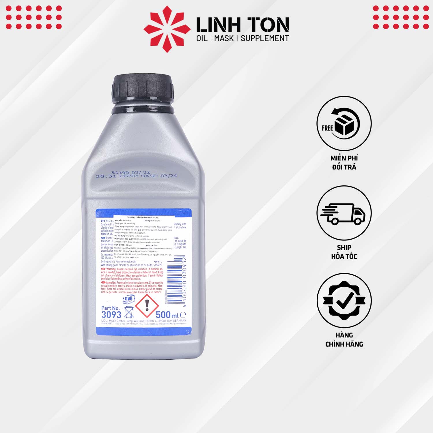 Dầu thắng Liqui Brake Fluid 4.0 nhập khẩu Đức
