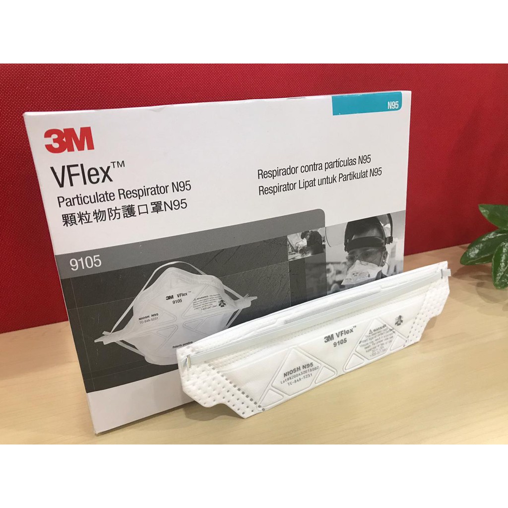 Khẩu trang chính hãng nhập khẩu cao cấp N95 3M 9105 kháng khuẩn, chống bụi mịn