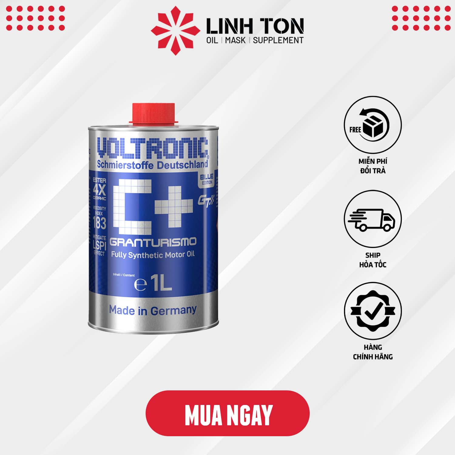 Nhớt nhập khẩu VOLTRONIC c+ blue  biến thiên tay ga và ô tô