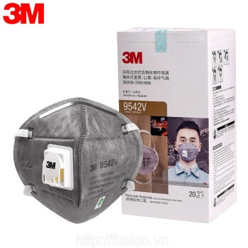 Khẩu trang đeo đầu có van 9542v
