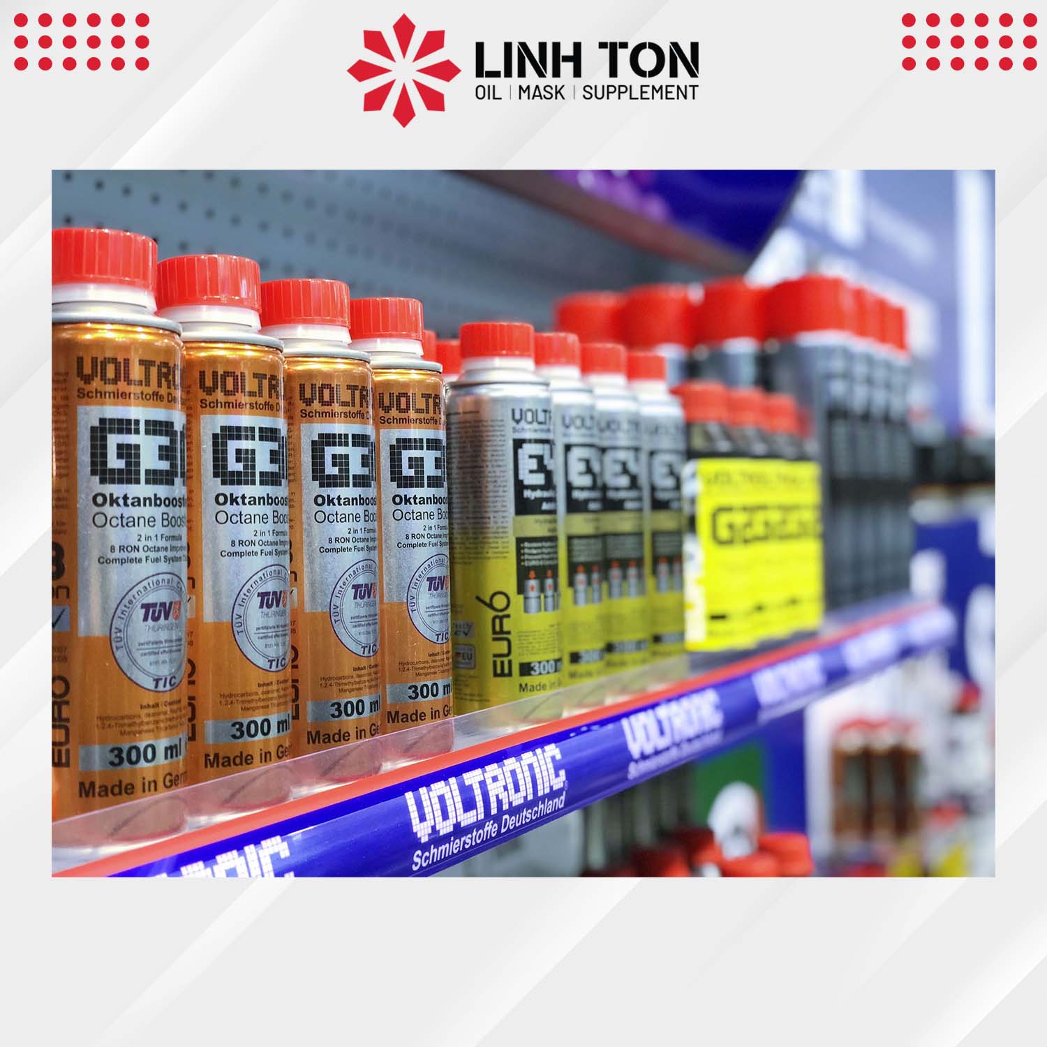 Phụ gia VOLTRONIC G30 Octane Booster+ vệ sinh hệ thống xăng và tăng octane nhập khẩu Đức