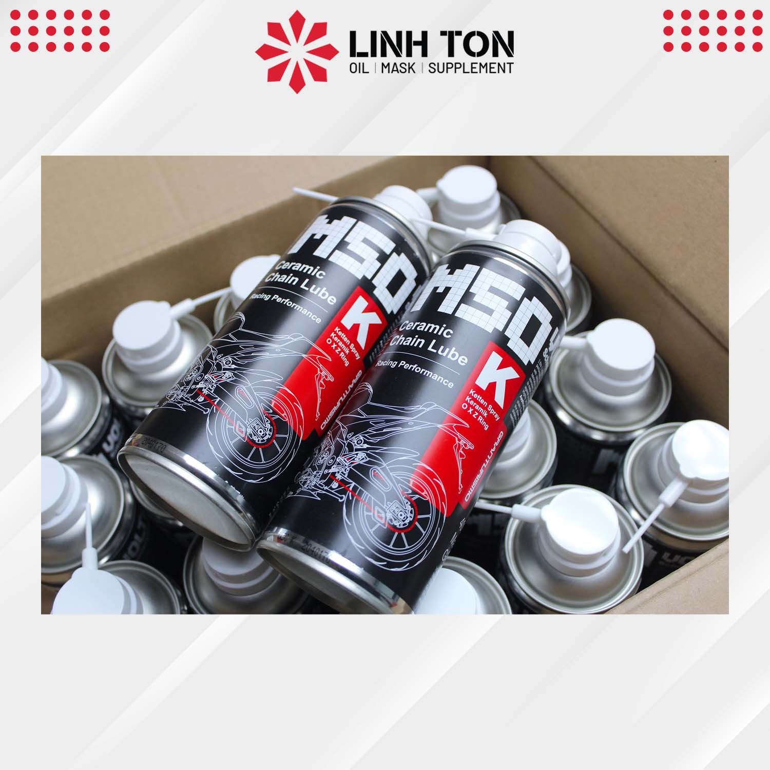 Xịt Dưỡng Sên Voltronic M50-K Ceramic Chain Lube (400ml) Nhập Khẩu Đức