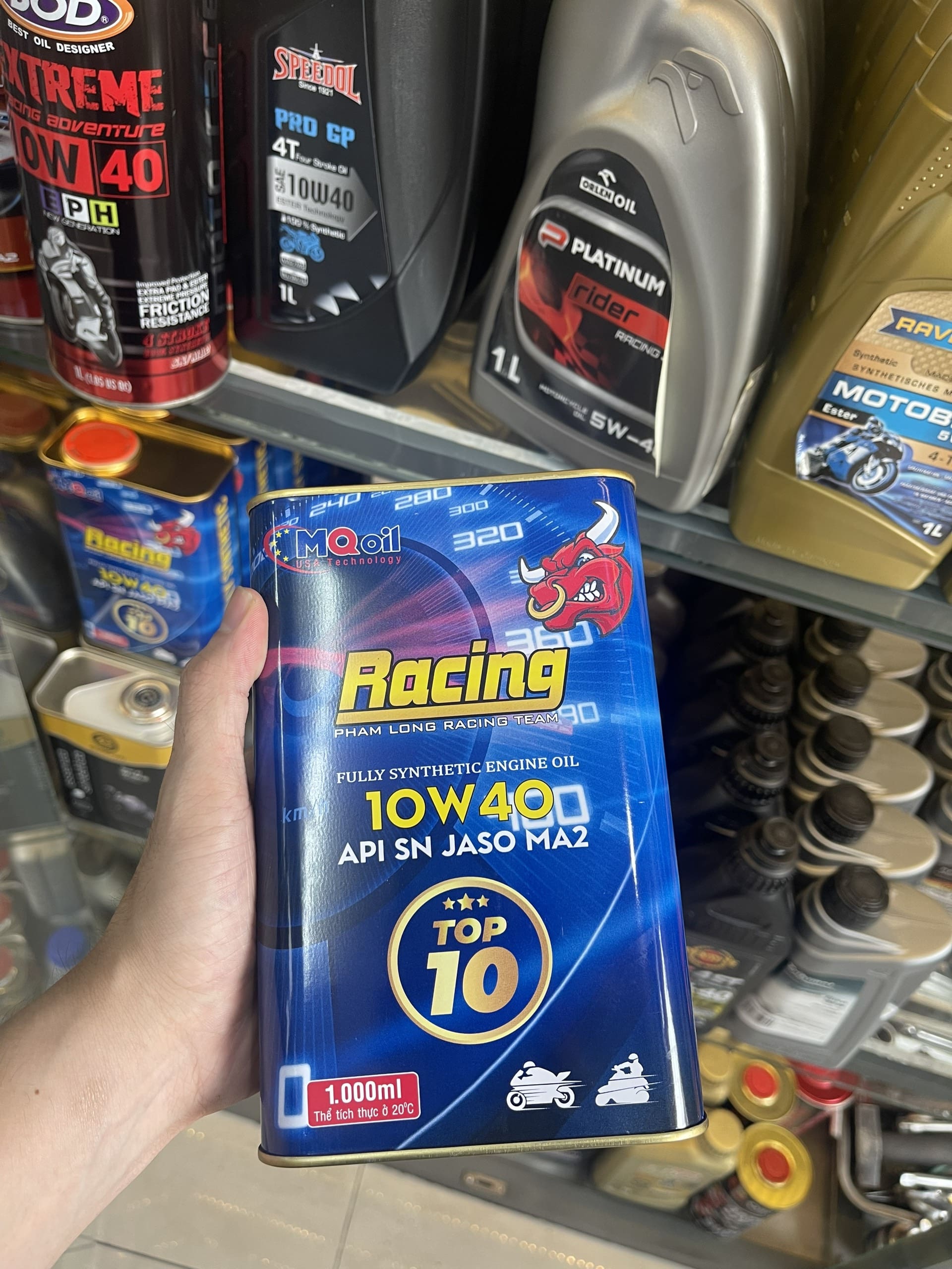  Nhớt Phạm Long Racing 10w40 1L MQOIL