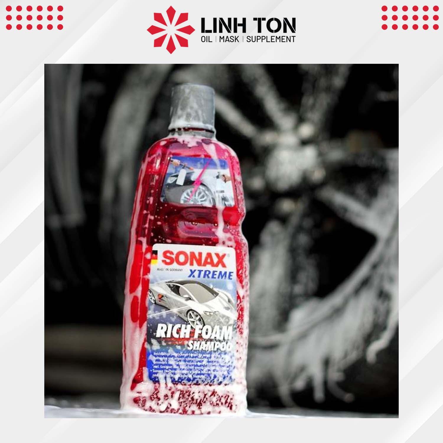 Nước Rửa Xe Ô Tô  SONAX Xtreme Rich Foam Shampoo 1L - Xà phòng rửa xe bọt tuyết