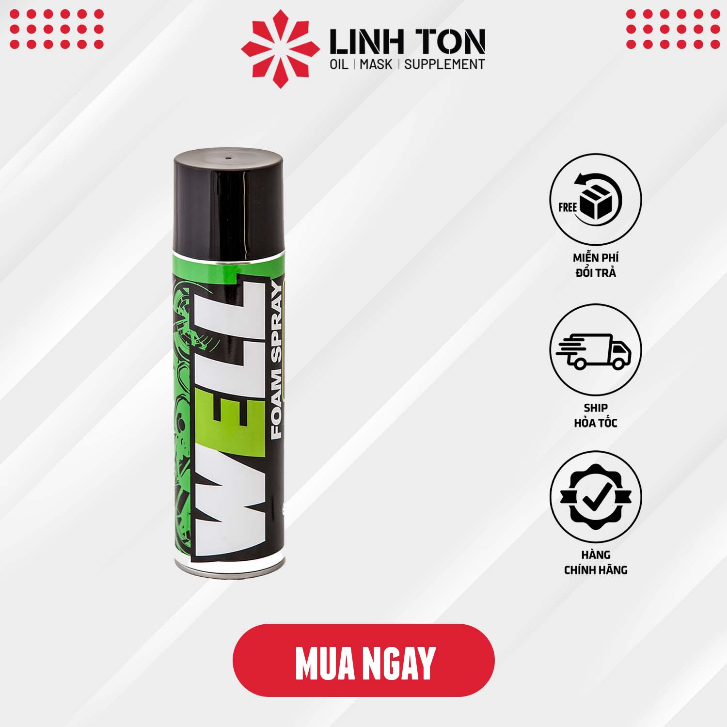 Chai vệ sinh nón Well nhập khẩu cao cấp 600ml