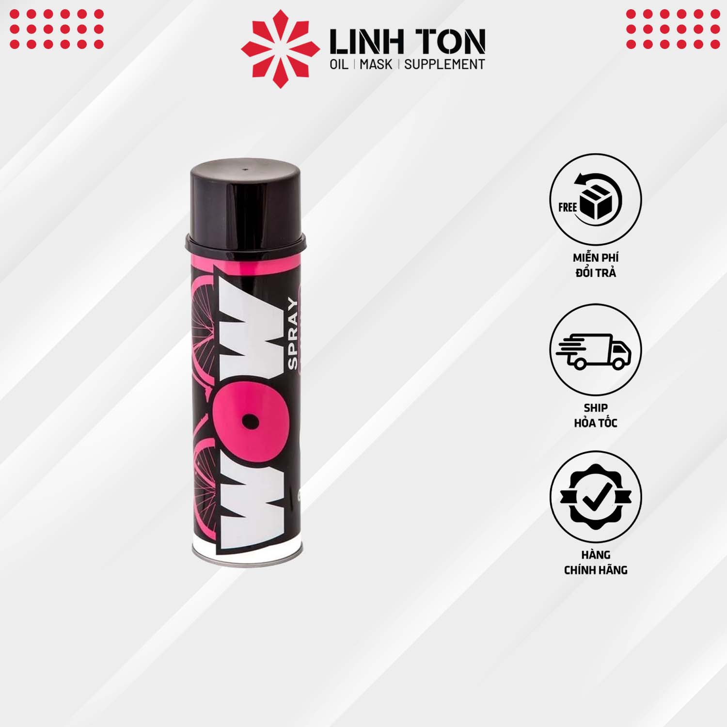 Chai Xịt Vệ Sinh Sên Cực Sạch Lube71 Wow Spray 600ml