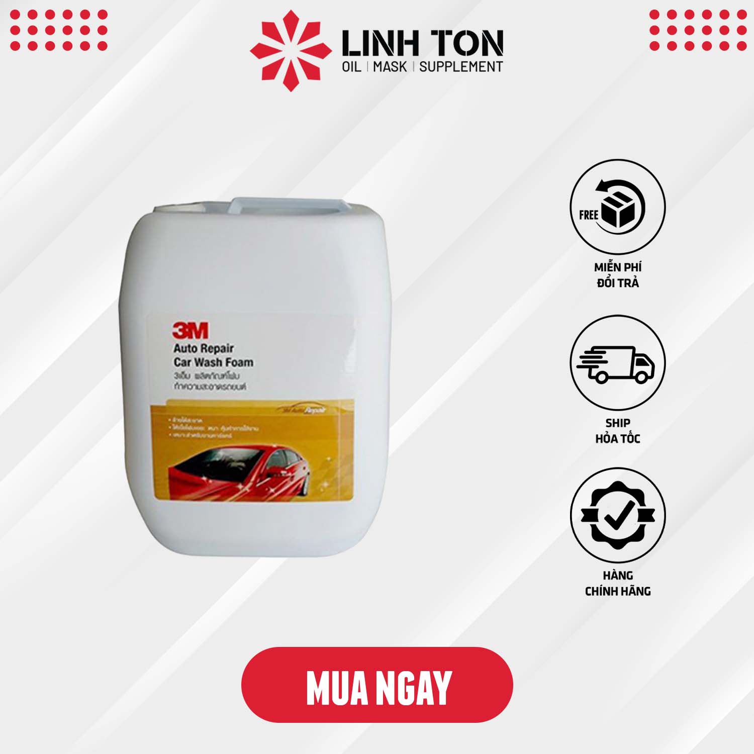 Xà bông rửa xe bọt tuyết 3M car wash foam 10L