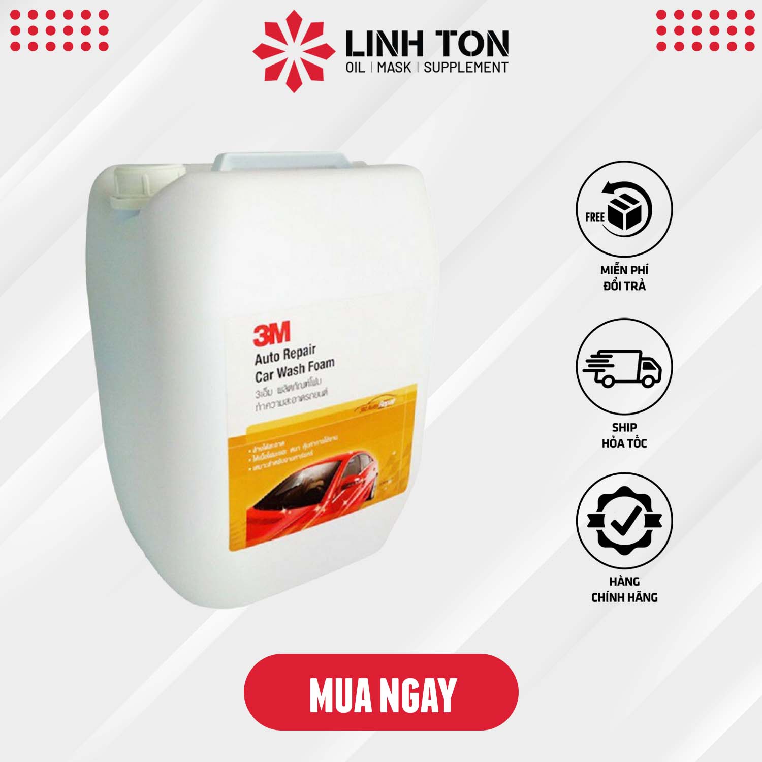 Xà bông rửa xe bọt tuyết 3M car wash foam 10L