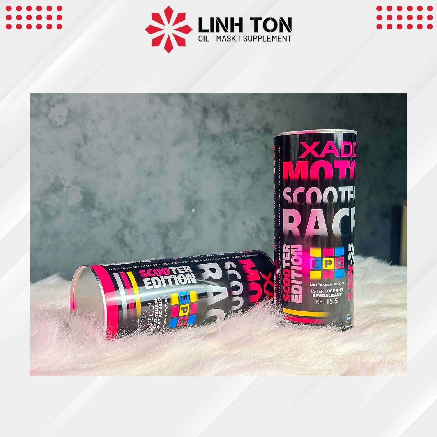 Nhớt Xe Tay Ga Xado Scooter Race 7.5w35 800ml