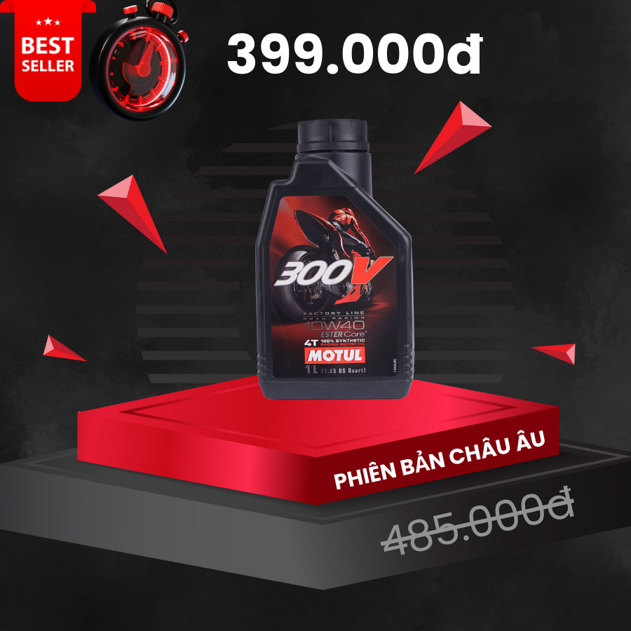 Nhớt Motul 300V Factory Line 10W40 1L Nhập Khẩu Pháp