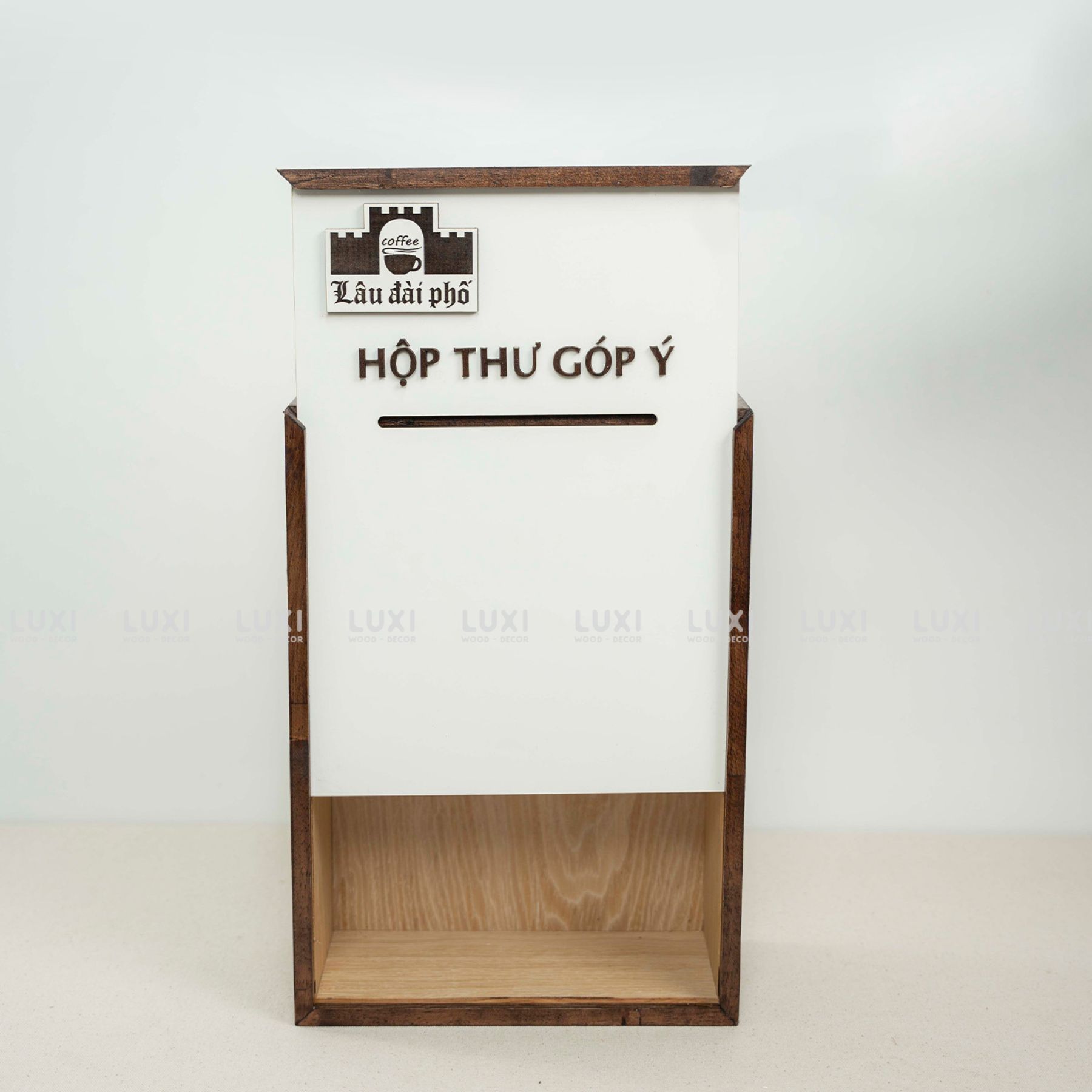 Hộp Thư Góp Ý Nắp Trượt - In Logo Theo Yêu Cầu - Luxi Decor