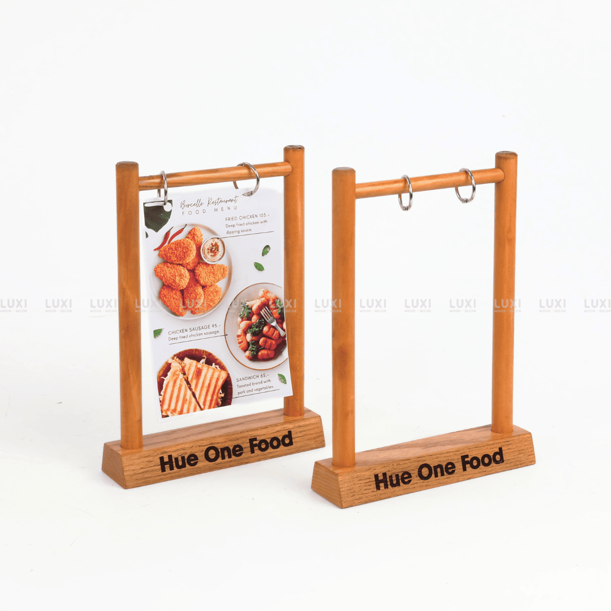 GIÁ TREO MENU - STANDEE SIZE A6/A5 DECOR CÀ PHÊ, NHÀ HÀNG - LUXI DECOR