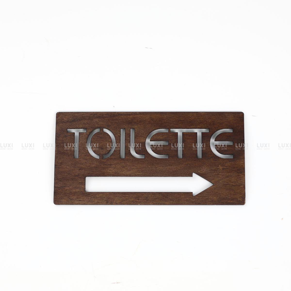 BẢNG GỖ TOILET MẶT 03 HƯỚNG TRÁI MÃ 01 - LUXI DECOR