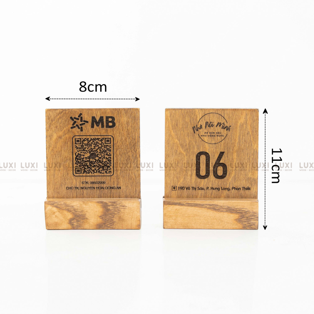 THẺ BÀN GỖ PHONG CÁCH CỔ ĐIỂN, RẺ ĐẸP, SANG TRỌNG - LUXI DECOR