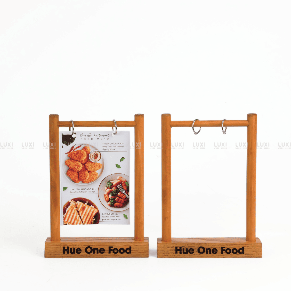 GIÁ TREO MENU - STANDEE SIZE A6/A5 DECOR CÀ PHÊ, NHÀ HÀNG - LUXI DECOR