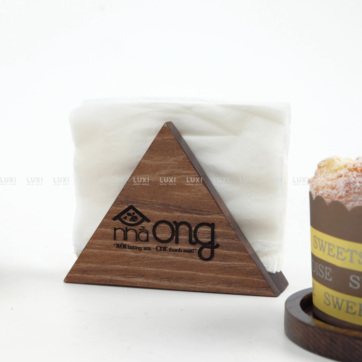 HỘP GỖ ĐỂ GIẤY ĂN - LUXI DECOR