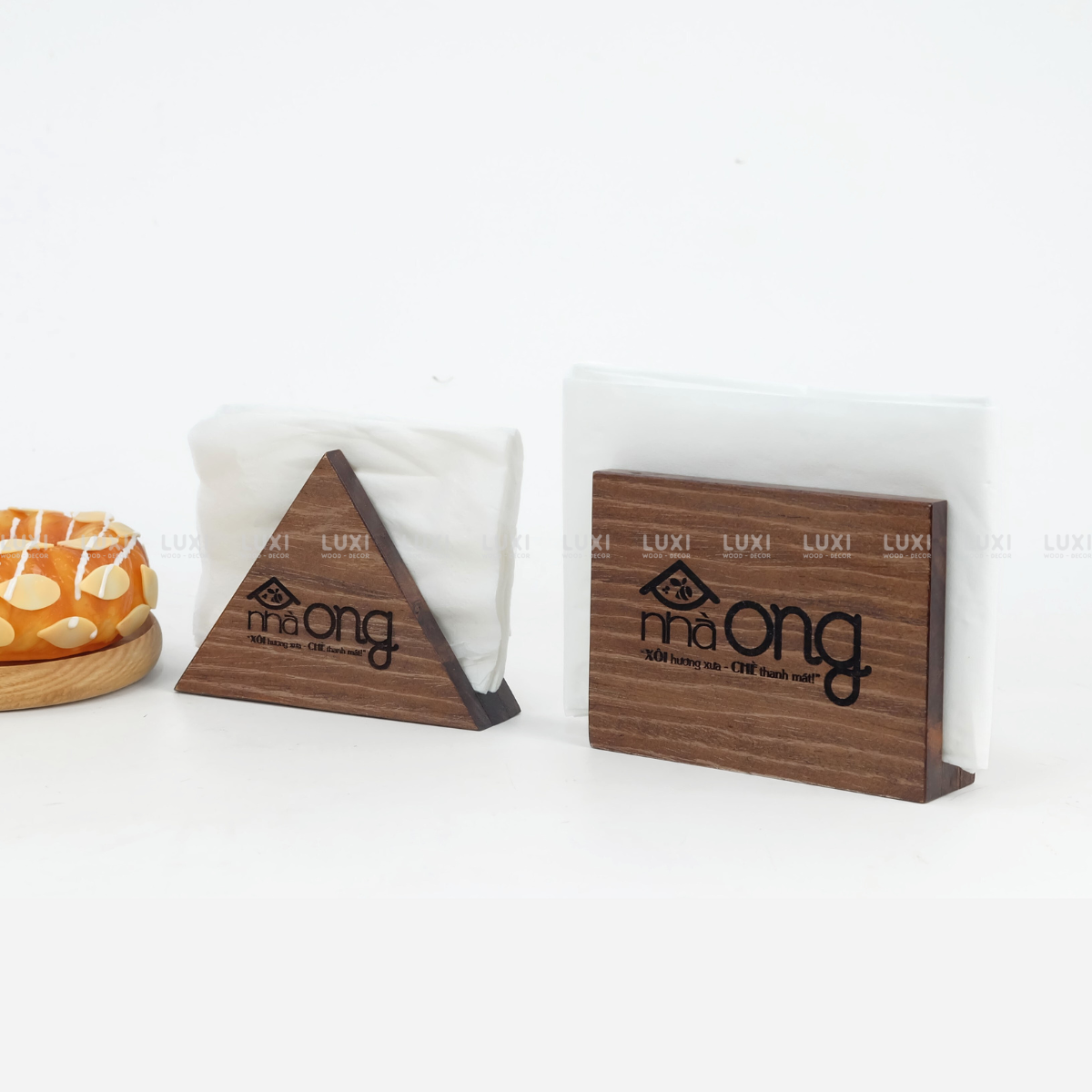HỘP GỖ ĐỂ GIẤY ĂN - LUXI DECOR