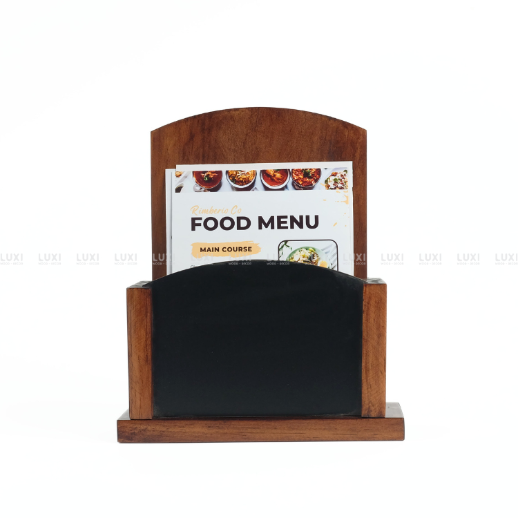 KỆ MENU GỖ ĐỂ BÀN/KỆ TRƯNG BÀY ĐỘC ĐÁO - LUXI DECOR