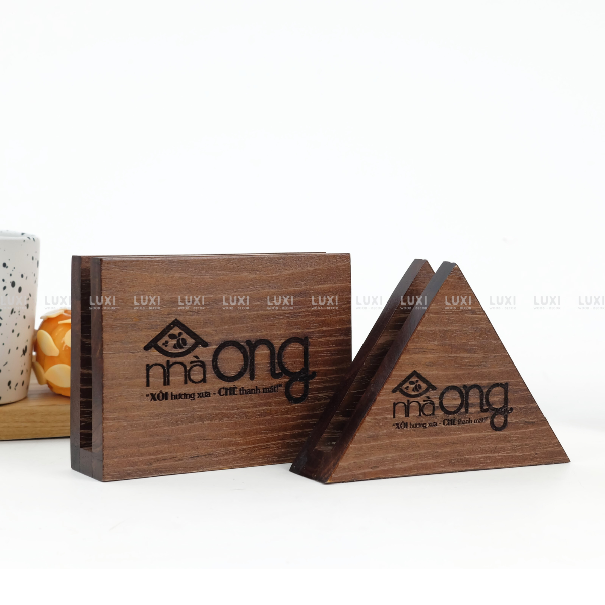 HỘP GỖ ĐỂ GIẤY ĂN - LUXI DECOR