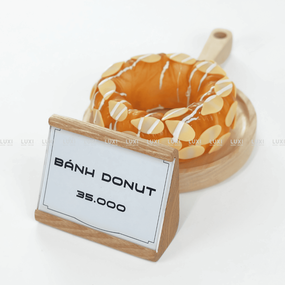 ĐẾ GỖ GẮN TÊN MÓN ĂN - LUXI DECOR