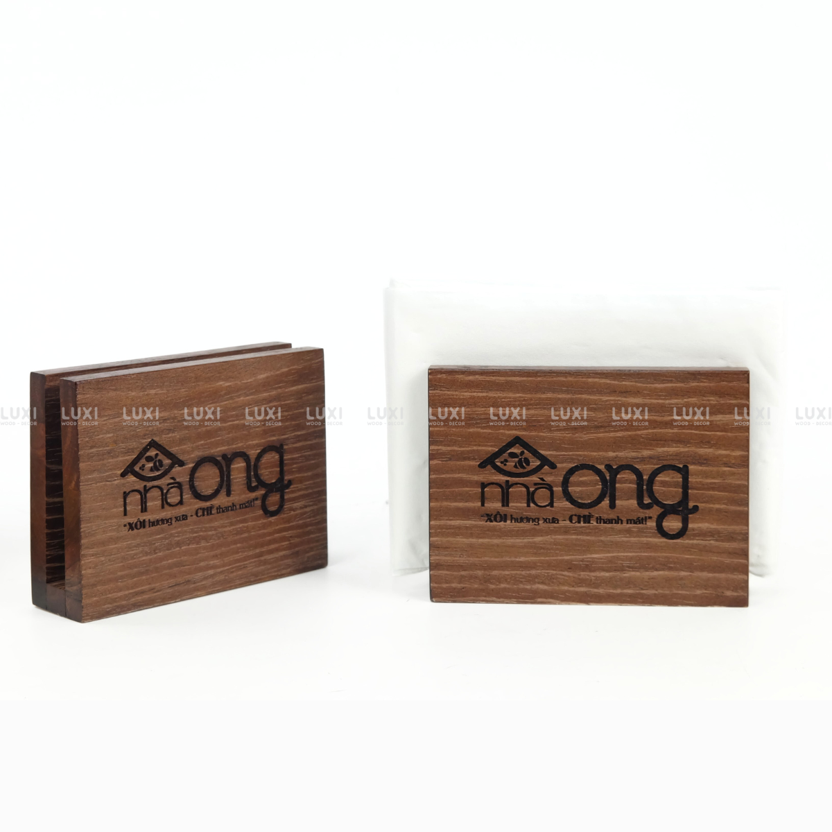 HỘP GỖ ĐỂ GIẤY ĂN - LUXI DECOR