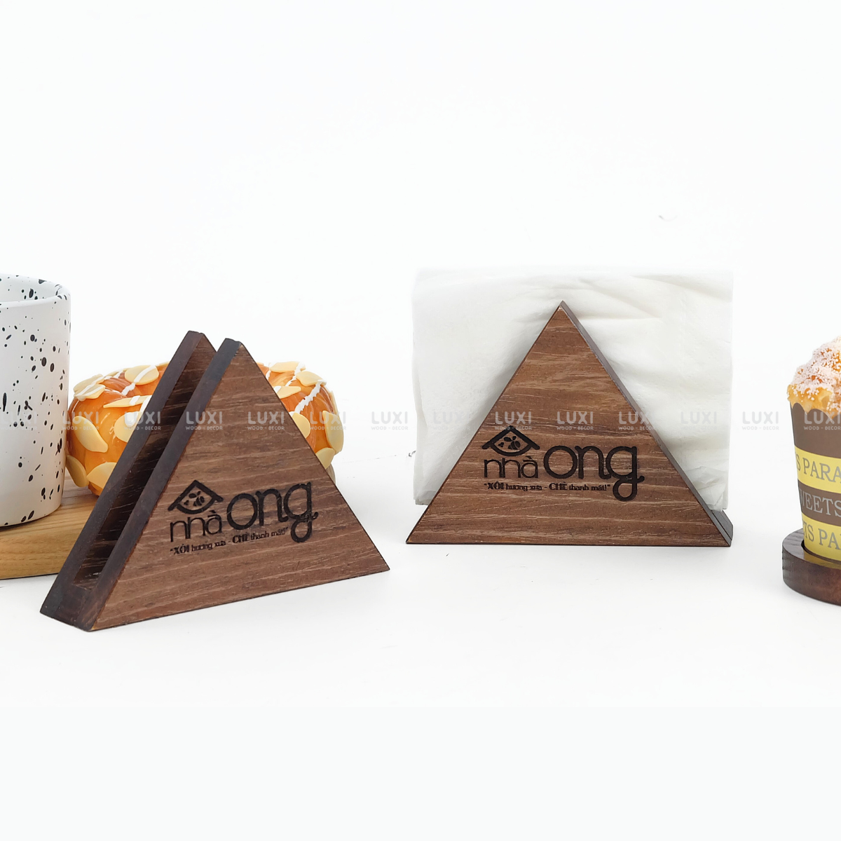 HỘP GỖ ĐỂ GIẤY ĂN - LUXI DECOR