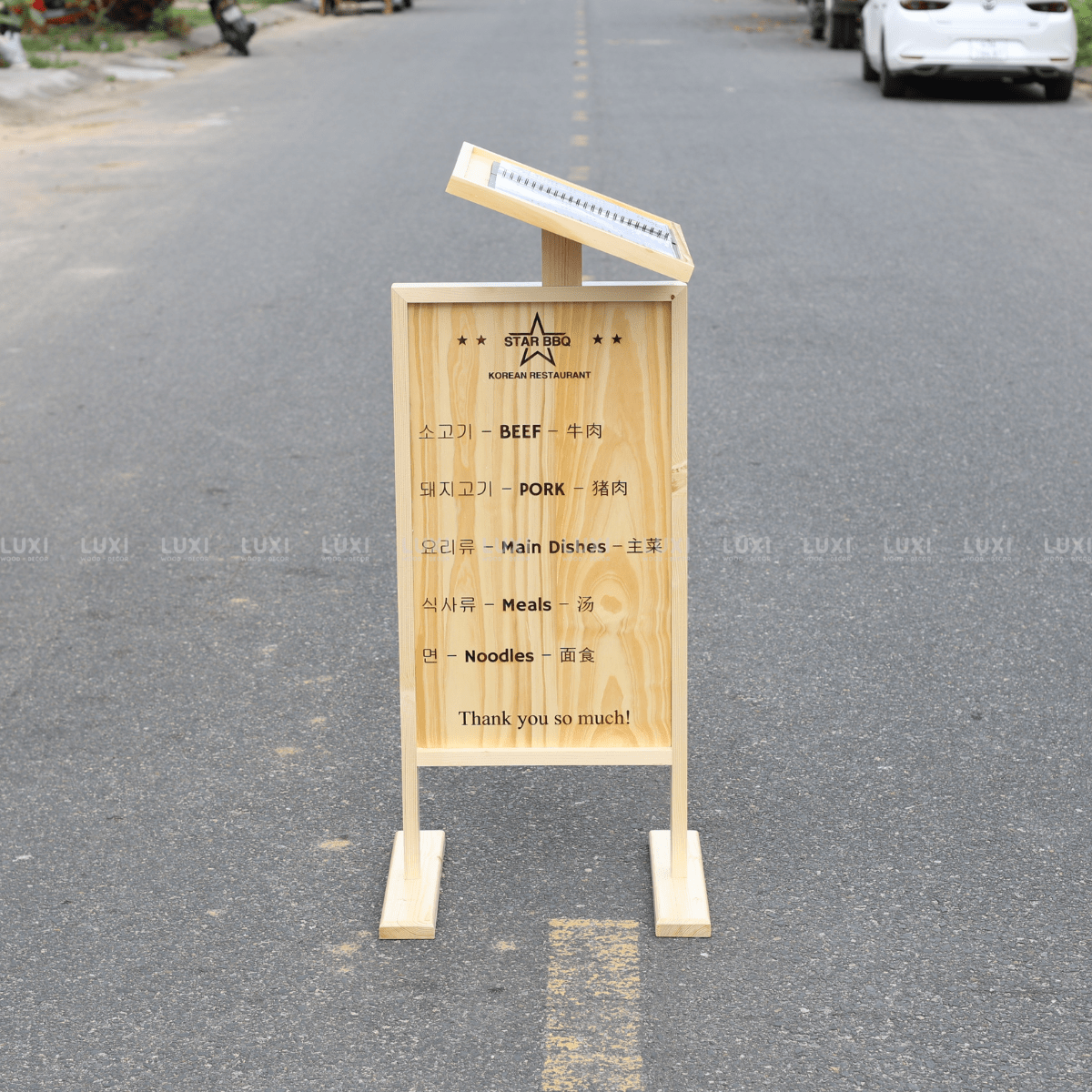 STANDEE MENU DỰNG NGOÀI TRỜI 2 TRONG 1 - LUXI DECOR