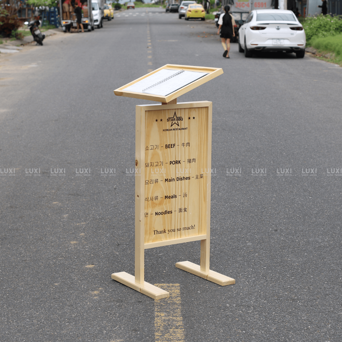 STANDEE MENU DỰNG NGOÀI TRỜI 2 TRONG 1 - LUXI DECOR