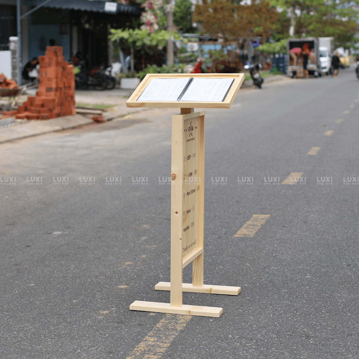 STANDEE MENU DỰNG NGOÀI TRỜI 2 TRONG 1 - LUXI DECOR