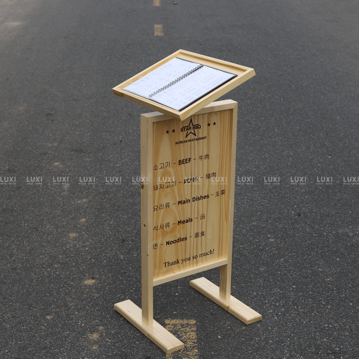 STANDEE MENU DỰNG NGOÀI TRỜI 2 TRONG 1 - LUXI DECOR