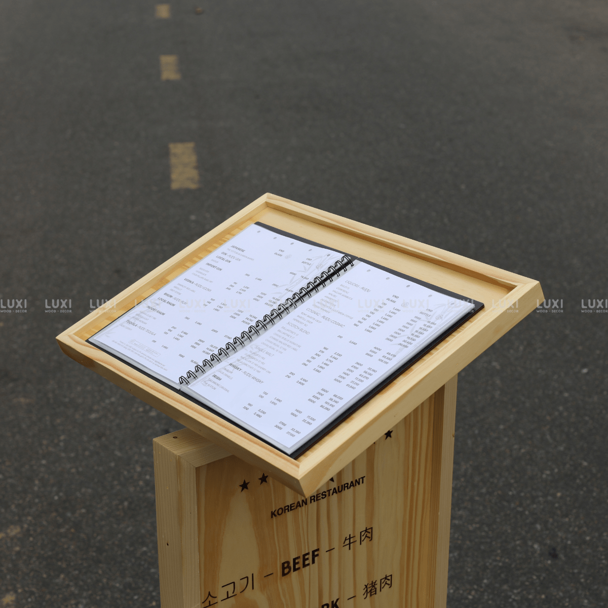 STANDEE MENU DỰNG NGOÀI TRỜI 2 TRONG 1 - LUXI DECOR