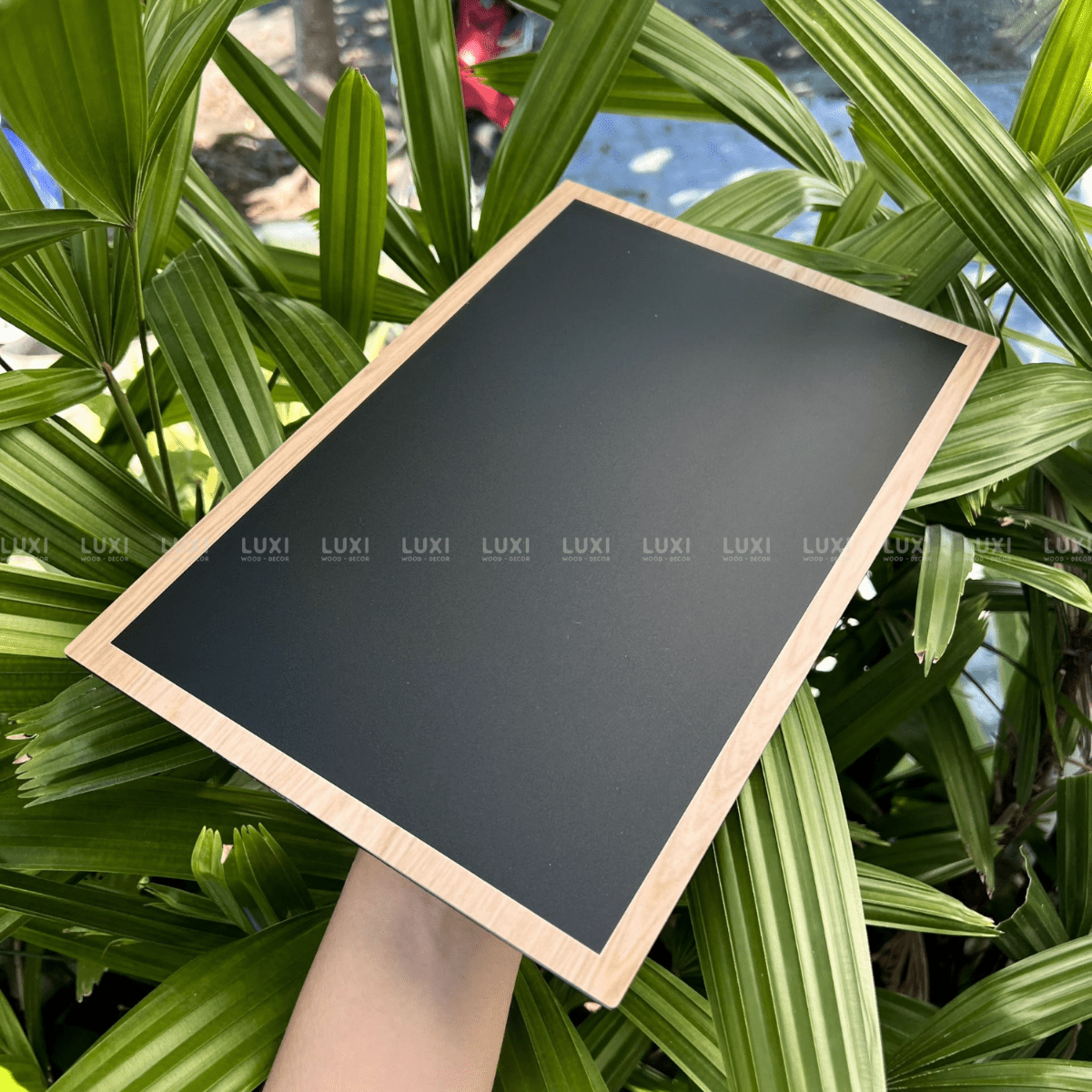 BẢNG ĐEN VIẾT PHẤN 1 MẶT MICA  A4 CAO CẤP - LUXI DECOR