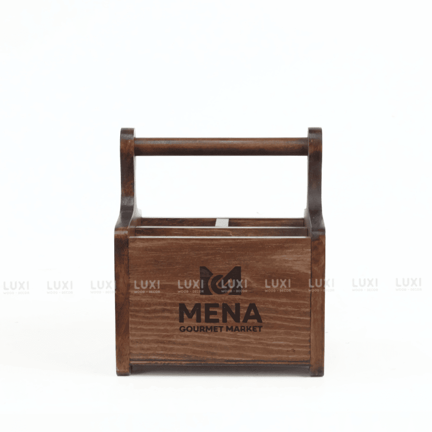 KHAY GỖ ĐỰNG GIA VỊ [FREE KHẮC LOGO] - LUXI DECOR