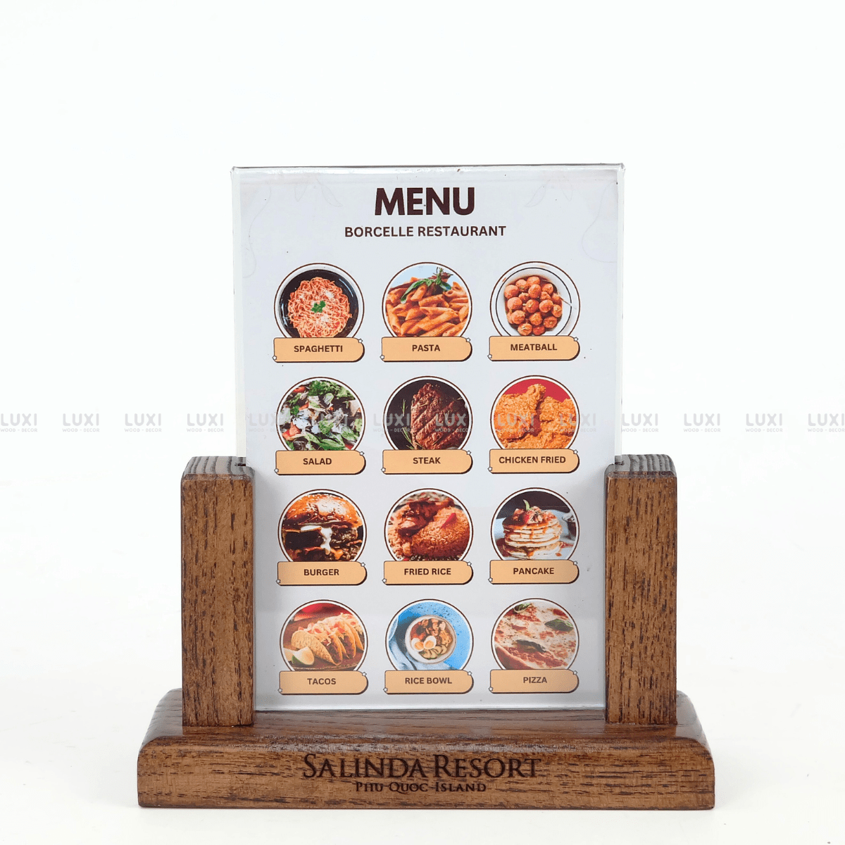 MENU MICA CHỮ U - LUXI DECOR