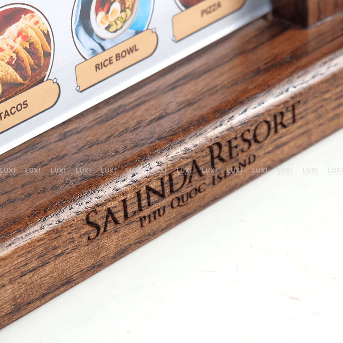 MENU MICA CHỮ U - LUXI DECOR