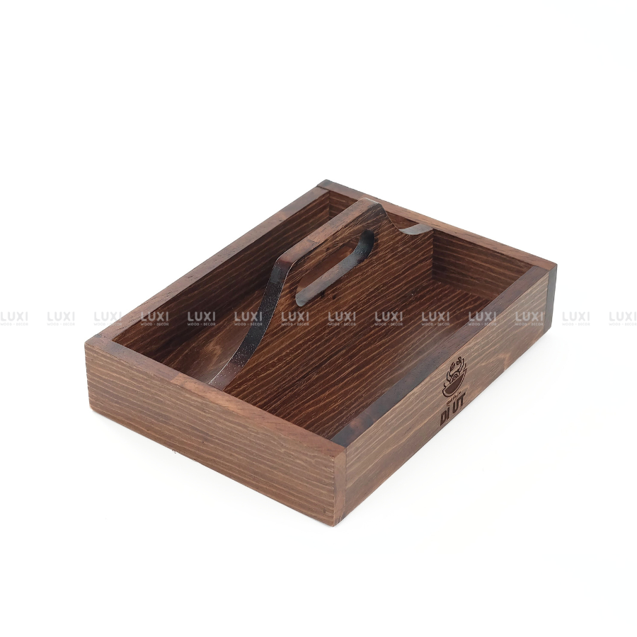 [FREE KHẮC LOGO] KHAY GỖ ĐỰNG GIA VỊ ĐA NĂNG, TIỆN DỤNG, GỌN NHẸ, MẪU MỚI 2025 – LUXI Decor