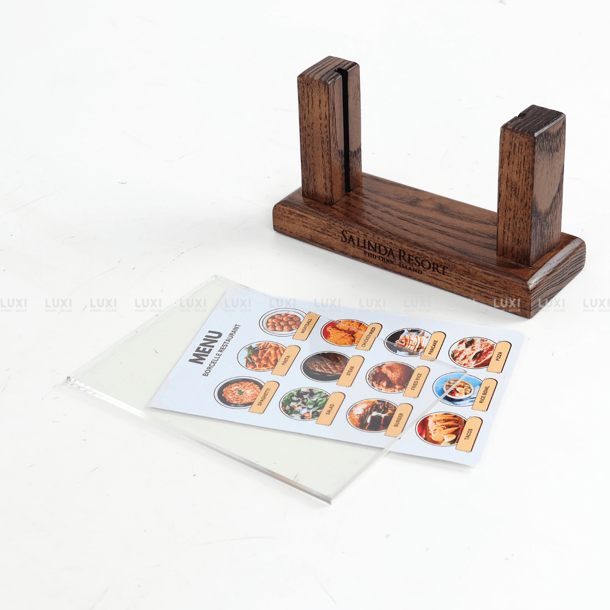 MENU MICA CHỮ U - LUXI DECOR