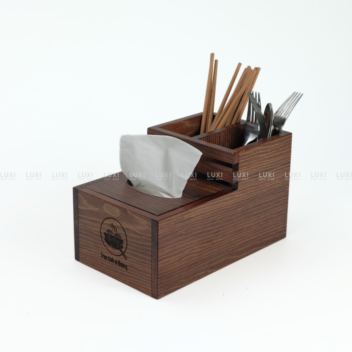 HỘP ĐỰNG ĐŨA ĐA NĂNG TÍCH HỢP HỘP GIẤY - LUXI DECOR