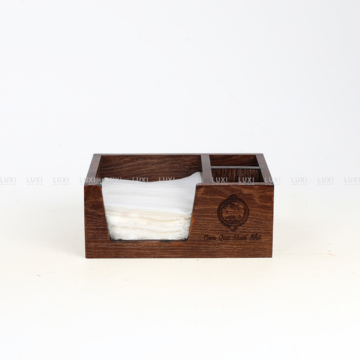 HỘP GỖ ĐỰNG GIẤY ĐA NĂNG - LUXI DECOR