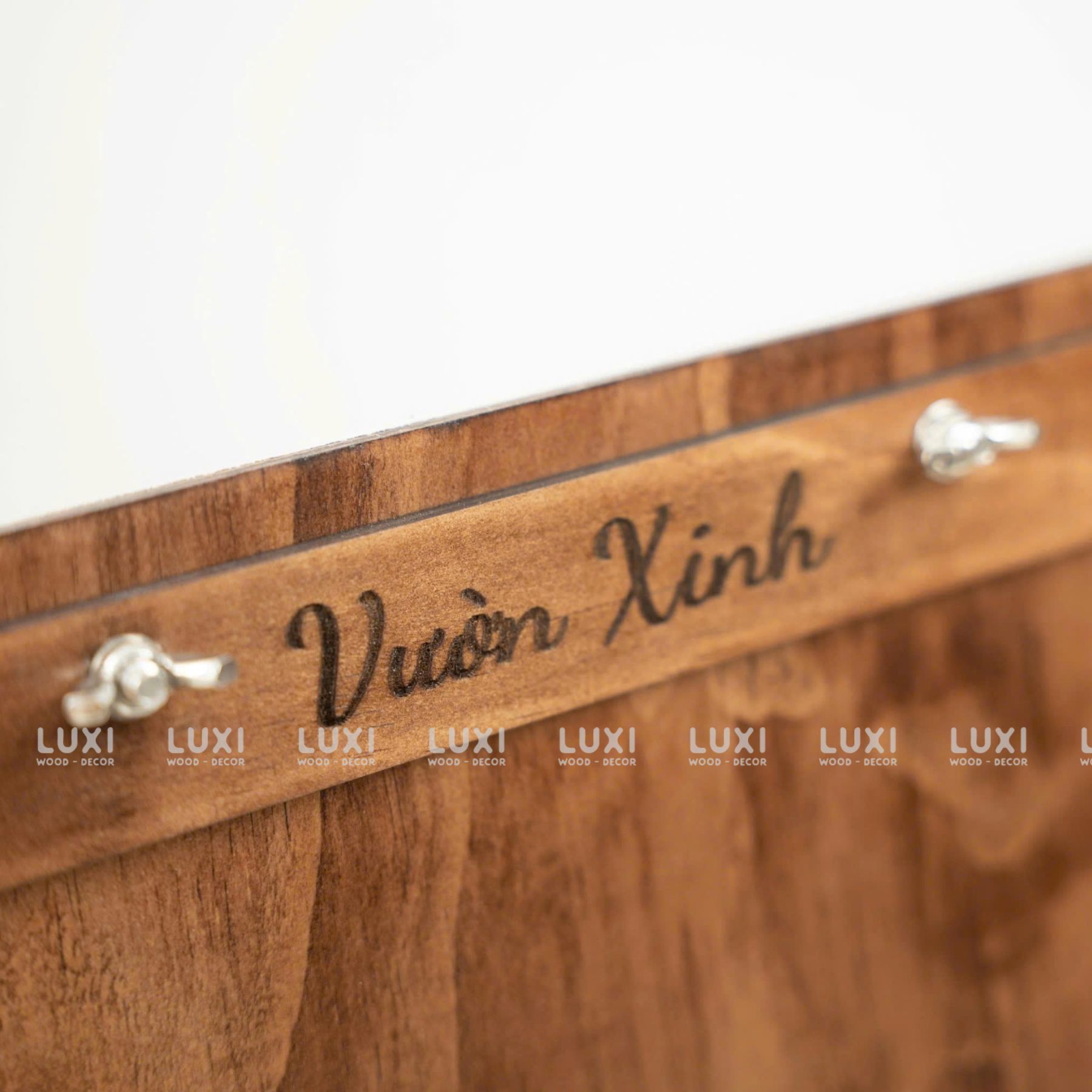 Menu Gỗ Kèm Đế Nhiều Kích Thước, Free Khắc Logo - Luxi Decor