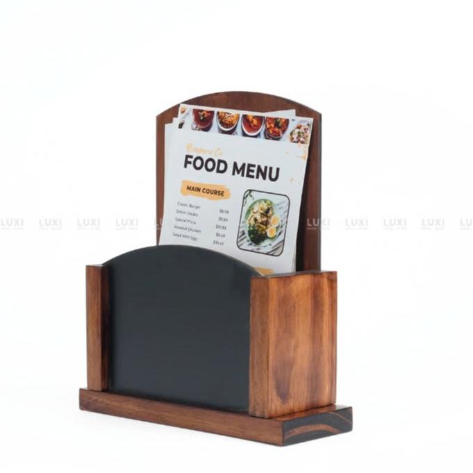 KỆ MENU GỖ ĐỂ BÀN/KỆ TRƯNG BÀY ĐỘC ĐÁO - LUXI DECOR